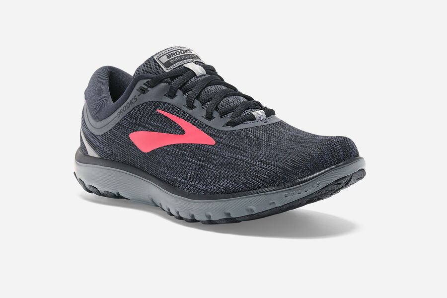 Brooks Pureflow 7 Road Loopschoenen Dames - Zwart/Roze - 460193SMN